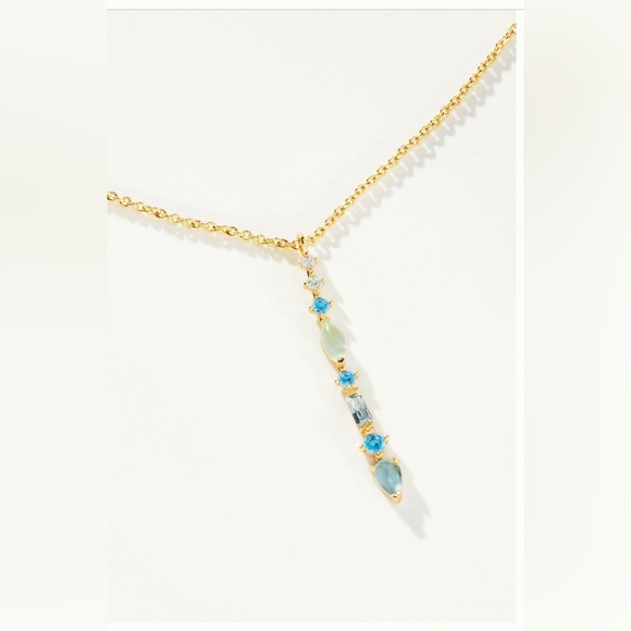 Anthropologie March birthstone pendant necklace - Picture 7 of 14